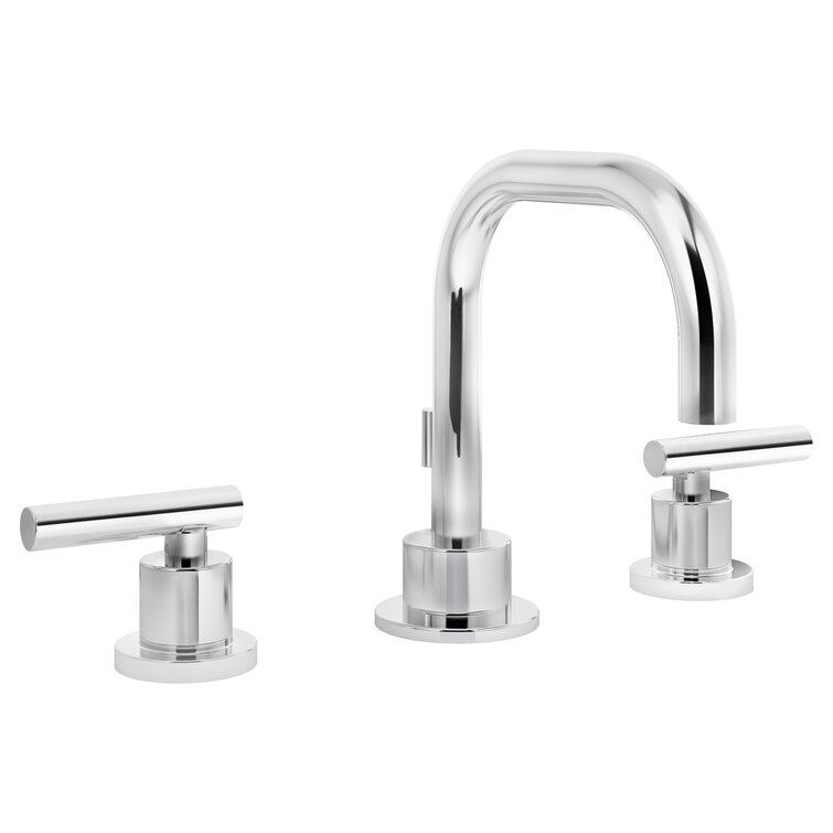 Dia Widespread Faucet 2-handle Bathroom Faucet with Drain Assembly